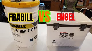 Engel Bait Cooler VS Frabill Bait Station 