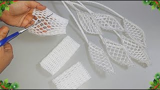 DIY Economical flower making idea from Fruit Foam Net | DIY Best out waste  craft idea