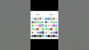 iOS 18 vs iOS 26 App Icons #ios26beta #ios26 #ios26features #ios2025 #ios18 #ios18feature #ios18beta