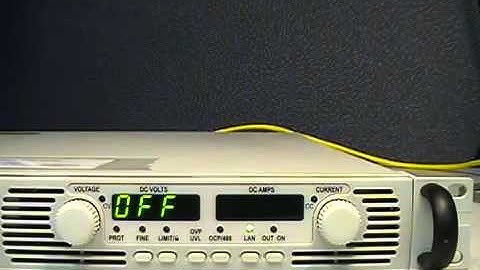 Agilent N5700 DC Power Supply LAN Setting and Reset via Front Panel