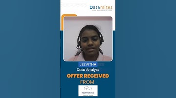 How Jeevitha Became a Data Analyst | From Fresher to Data Analyst