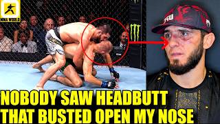Islam REVEALS Ian Garry s illegal Headbutt that busted up his nose Ian Garry breaks silence UFC