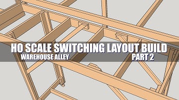 HO Scale Switching Layout Build - Warehouse Alley - Part 2 - Benchwork