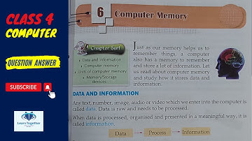 Computers || Class 4 || Chapter 6 || Computer Memory Q&A
