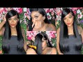 Easy Beginner Wig Install |13x4 Lace wig install With side part Swoop Bang | UpgradeU Hair ✨