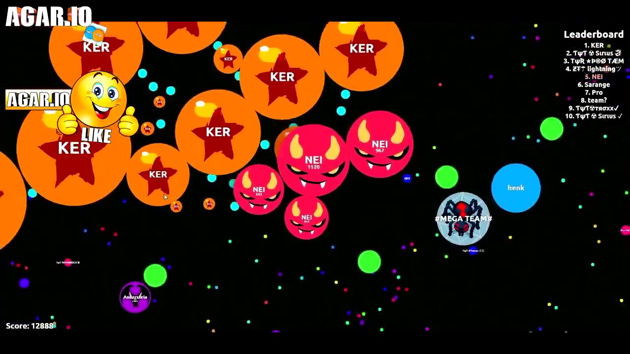 TOP 10 AGARIO PLAYERS