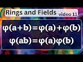 The basics of ring homomorphisms -- Rings and Fields 11