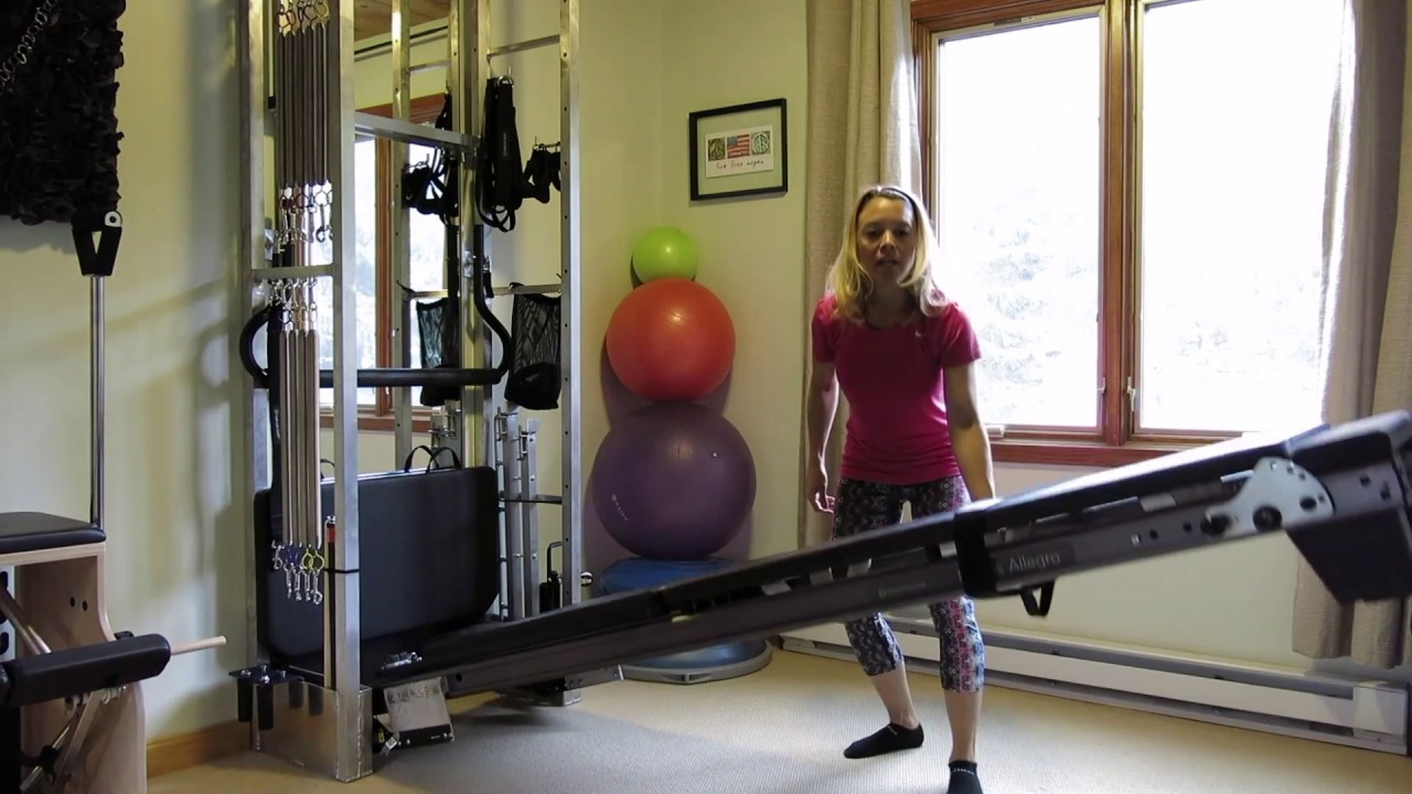 Pilates wall workout Pilates Expanded Wall Unit - YouTube