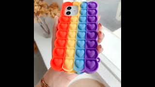 Stress relief bubble fidget toys phone case soft silicon push pops cas es 2021 screenshot 4