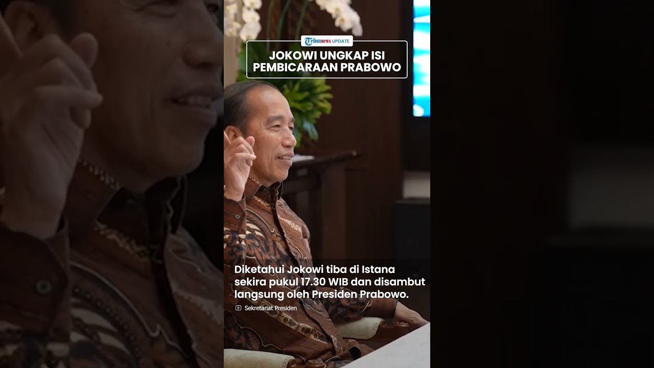 Jokowi Buka Suara soal Isi Pembicaraan dengan Prabowo saat Buka Puasa Bersama di Istana Jakarta