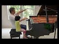 Italian Polka by Rachmaninoff (piano duet), Adorace (5yr)