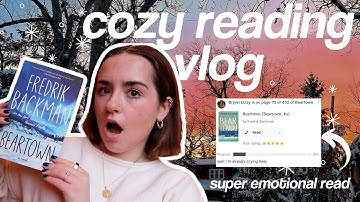 COZY READING VLOG | spoiler free reading, beartown - fredrik backman, emotional book 🏒🐻☃️