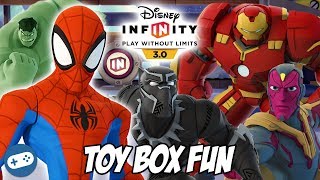 Disney Infinity Avengers Toy Box Fun with Owen and Liam in one of our new Toy Box builds. We play some Toy Box Fun and check 