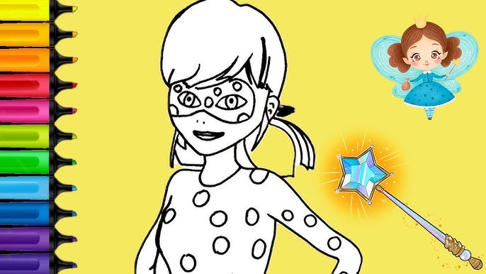 Desenhos para colorir colorindo o desenho sereia miraculous ladybug desenhos  para pintar brinquedo k 