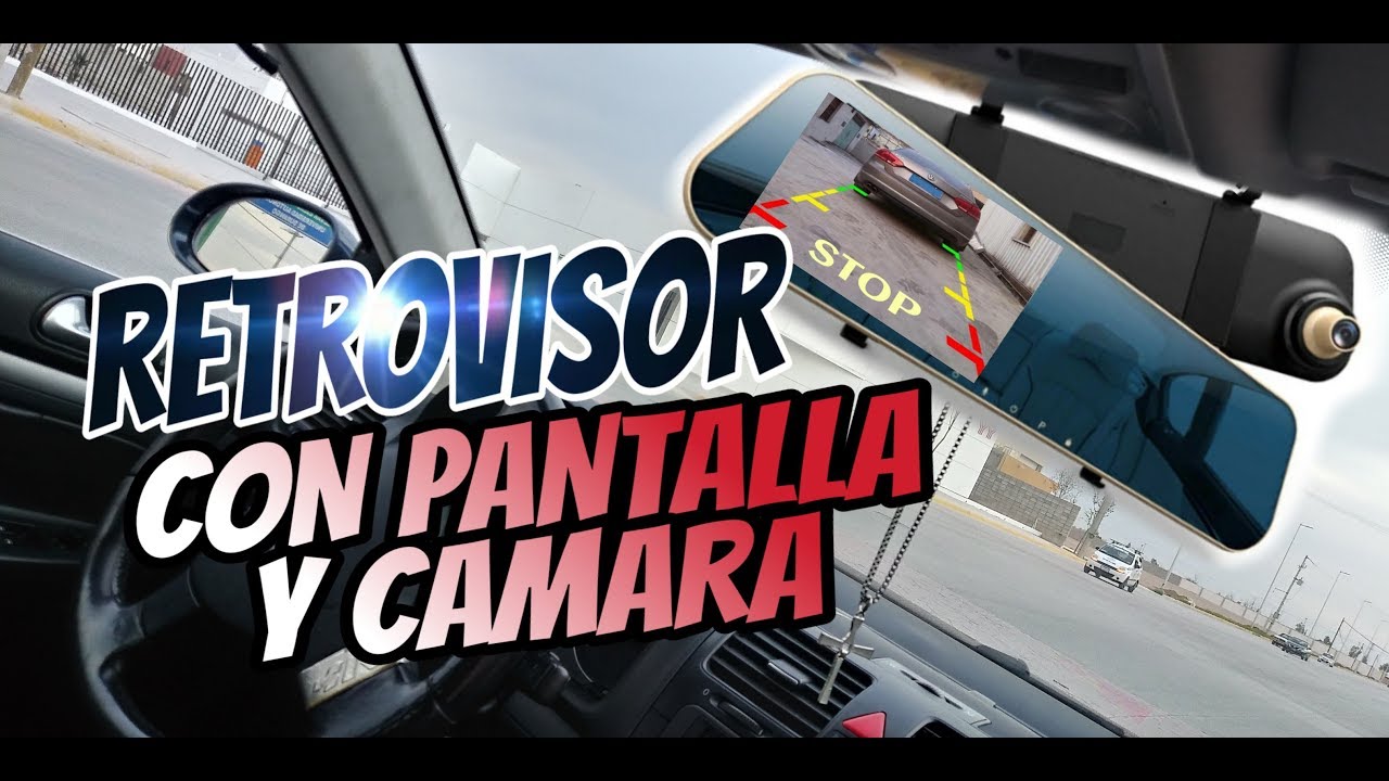 COMO INSTALAR RETROVISOR CON PANTALLA Y CAMARA DE REVERSA 