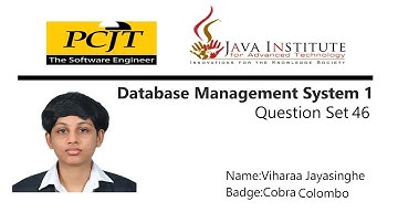 DBMS Task 46 | Insert Data Into Tables Created Using DDL Query | 1st Year | Java Institute