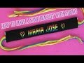 How To Make A Name Bracelet With String Friendship Bracelet Easy Tutorial 