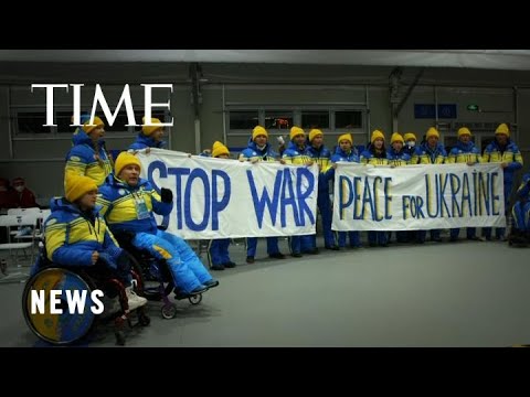 Ukrainian Paralympians Protest Russian Invasion