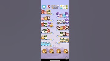 Color Cat Sort Cute Cat Game Level 133 #shorts #shortsfeed #cat #gaming