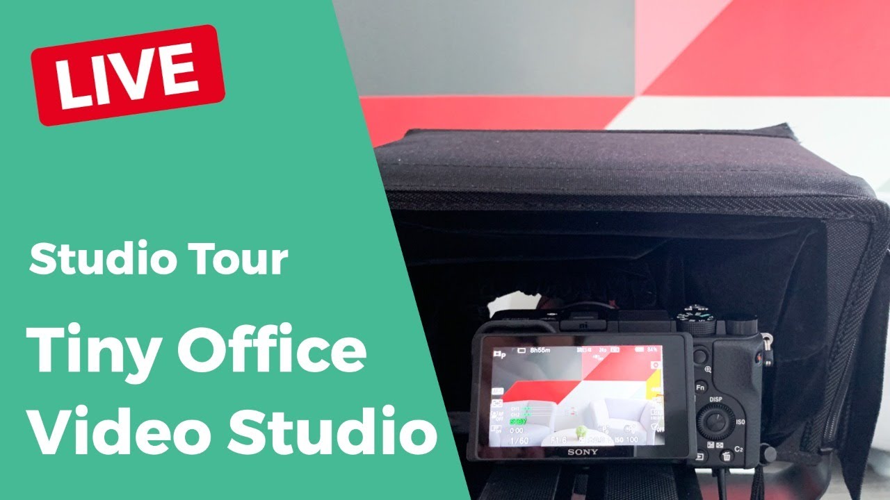 🔴 LIVE Studio Tour! Building a video studio in a tiny office - YouTube