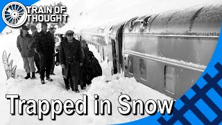 What happens when a train gets buried in snow  1952 Donner Pass Incident