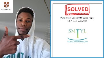 9709 PURE 3 Maths || May June 2024 || SOLVED Guess Paper||
