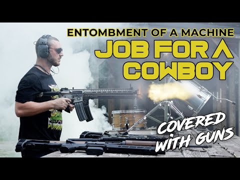Job for a Cowboy - Entombment of a Machine, Gun Cover #gundrummer #jobforacowboy