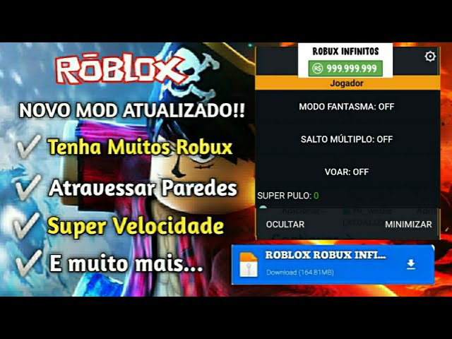 SAIU! - MOD APK ROBLOX - ROBUX INFINITOS 2023 - MOD APK ROBLOX - MOD MENU  ROBUX INFINITOS 2023 