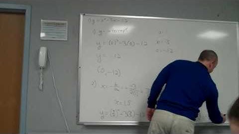 2010.02.05 1 Algebra 2 Graphing Parabolas