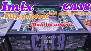 Imix CA18 power Amplifier clip protect left and right channel mabilis din uminit,