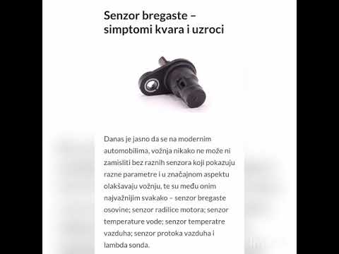 Senzor bregaste -simptomi kvara i uzroci