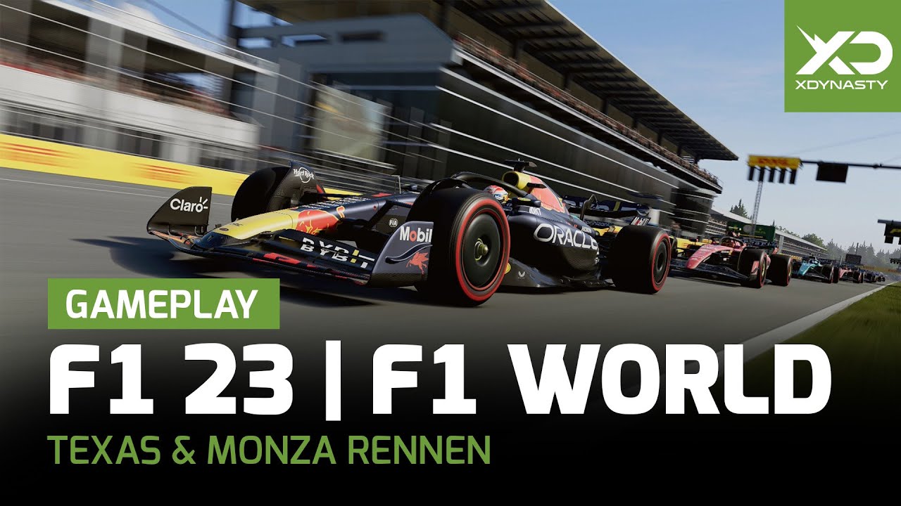 F1 23 F1 World Texas und Monza Rennen Gameplay