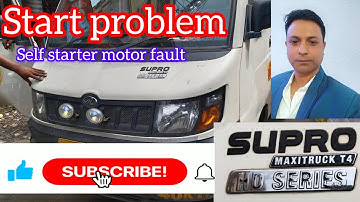 Mahindra Supro start problem self starter motor fault self starter motor repairing #YouTube video
