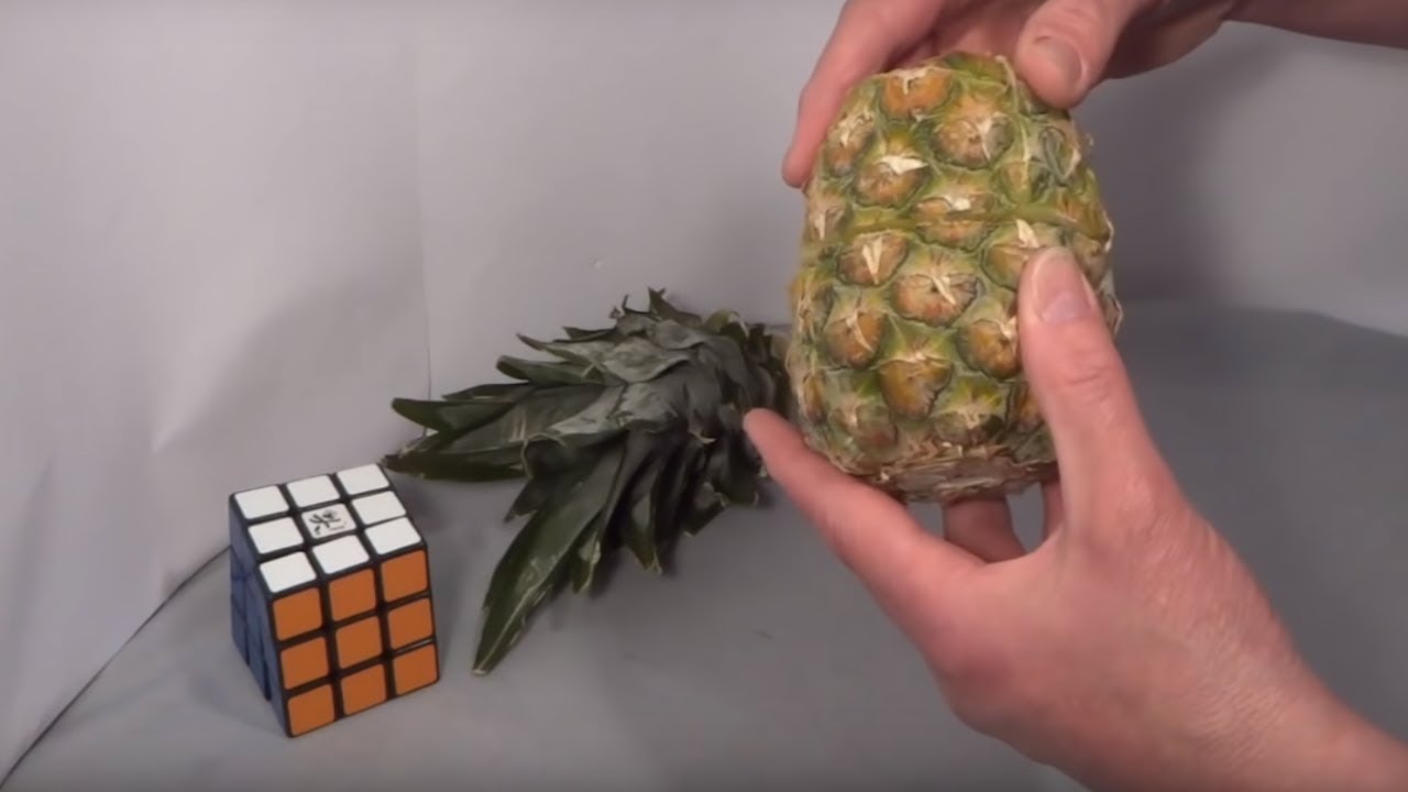 videos for cats Man creates Rubik's cube out of pineapple, then solves & eats it