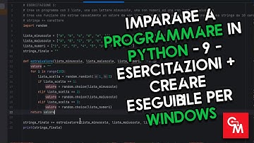 Imparare a programmare in Python - 9 - Esercitazioni + Creare Eseguibile per Windows