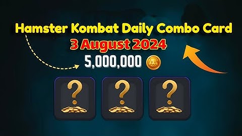 Today ( 3 August 2024 ) Hamster Kombat Mini Game  Daily Combo Card #crypto #hamsterkombat