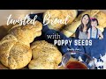 Step by step Tutorial of Making a TWISTED BREAD WITH POPPY SEEDS| FALL BAKING by: Maddy Lane&#39;s