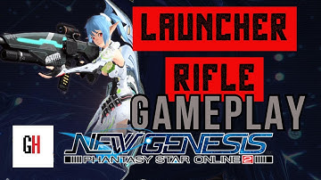 PSO2 NGS Ranger Launcher And Rifle Gameplay