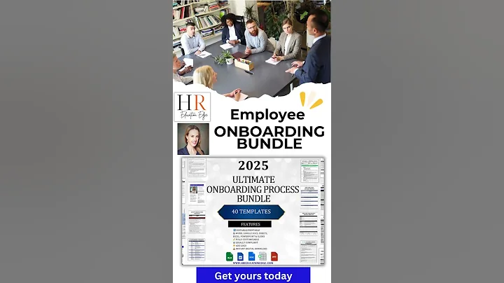 🚀 Employee Onboarding Process Bundle | New Hire Packet, Orientation, 30-60-90 Day Plan, HR Templates