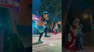 Goofy Throws it Down in Walt Disney World—Goofy Dancing at H2O Glow Nights at Typhoon Lagoon #Disney