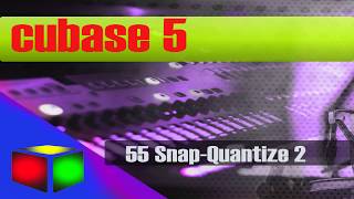 55 Cubase 5 video tutorial ( Snap Quantize 2 )