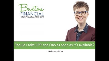 "Should I take CPP and OAS as soon as it