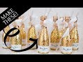 Bottle Bling! Sparkly Glitter Champagne Bottle Wedding Decoration