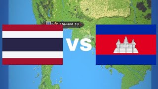 Thailand VS Kamboja | Worldbox Timelapse
