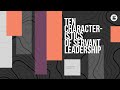 Ten Characteristics of Servant Leadership