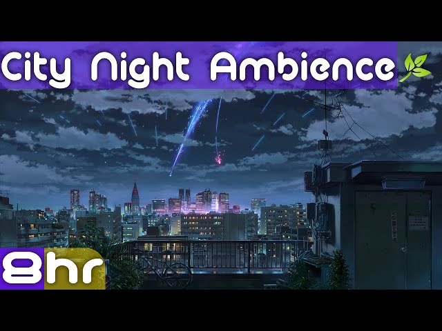 Night City White Noise | Quiet City Night Ambience | Night City Sounds class=