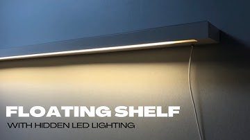 How to build Floating Shelf with Hidden LED Lighting | Woodworking DIY