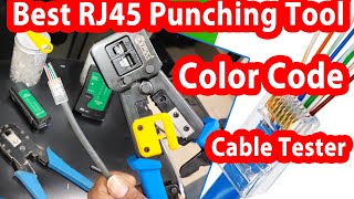 rj45 connector color code 2023 | xpia rj45 crimping tool for pass through conector | t568a and t568b