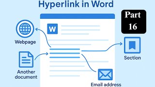 How to Insert Hyperlink in Microsoft Word | Connect Text to Webpage, Email, or File (Part 16)