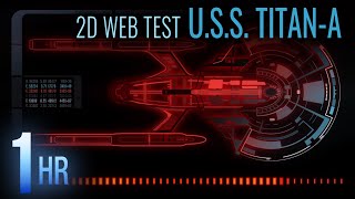 U.S.S. Titan-A Top View 2D Web Animation Test • 1-Hour Loop